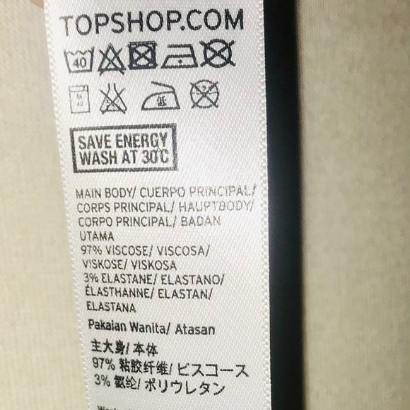 TOPSHOP NEW Knit T-Shirt w/ Attached Chain - Picture 6 of 7